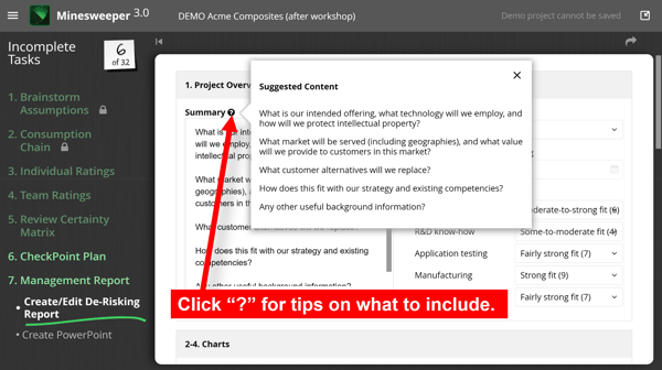 Mangement Reports - Input