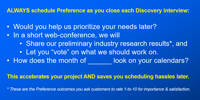 Schedule Preference during Discovery-1