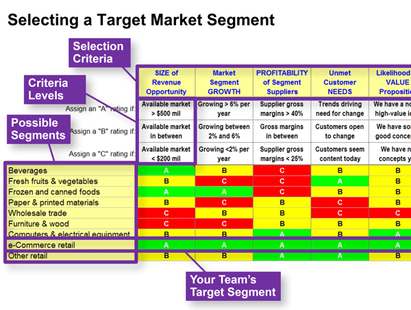 Selecting a Target Market Segment