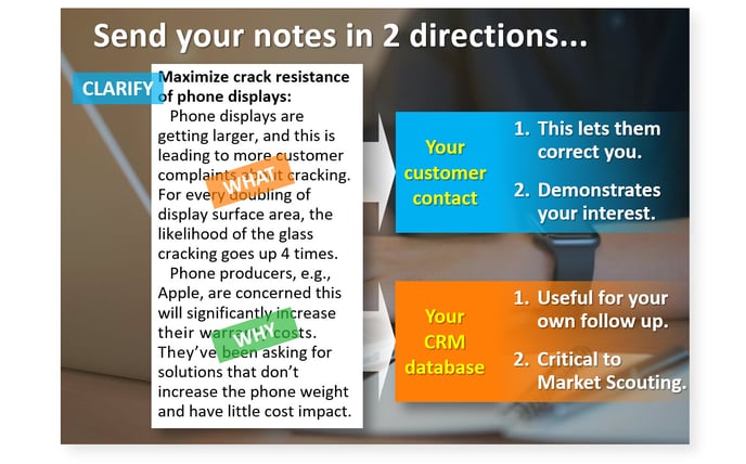 Send your notes in 2 directions-1