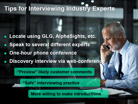 3. How to interview industry experts